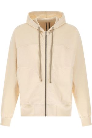 Beige cotton Windbreaker hoodie RICK OWENS | RU01E5241BA21